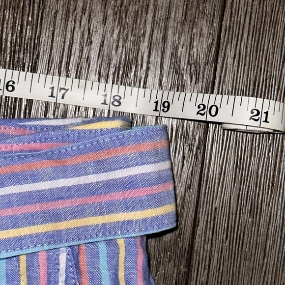 Talbots Tie Waist Shorts in Sunshine Stripe - Picture 9 of 12